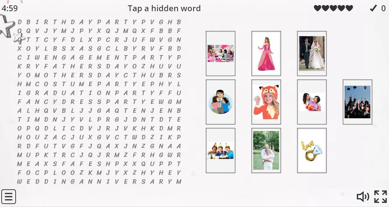 7.6 Celebrations - Special Days (Wordsearch Puzzle)